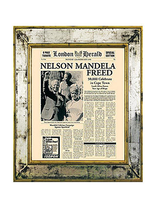 Brookpace, The Versailles Collection - Nelson Mandela Freed Framed Print, 55 x 45cm