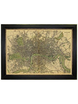 Vintage Maps Collection - London Framed Print, 76 x 107cm