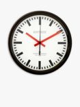 Lascelles Swiss Station Wall Clock, Dia.30cm, White