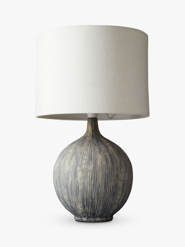 John Lewis Ebony Table Lamp, Slate