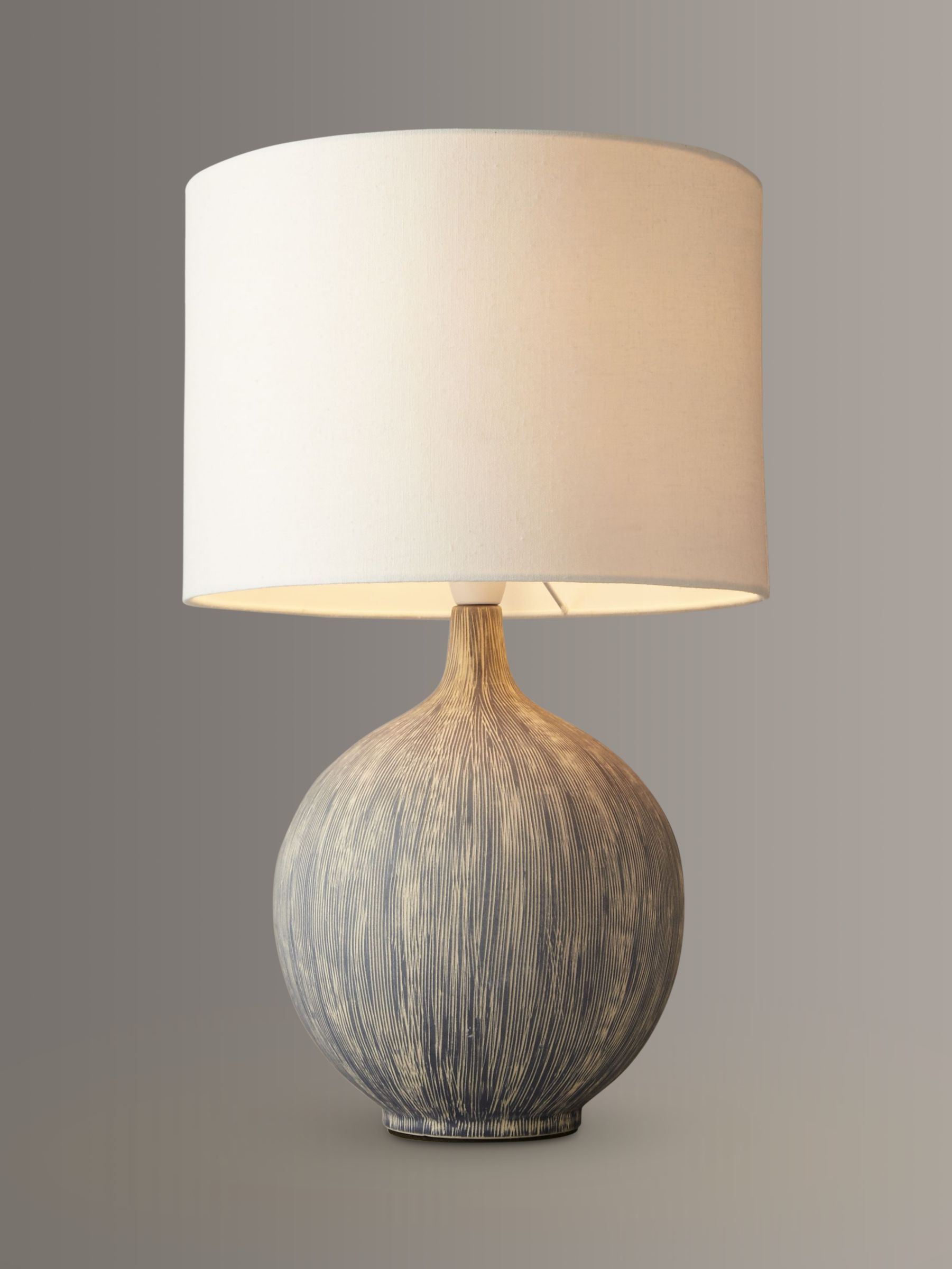 John Lewis Partners Ebony Table Lamp, Large Ceramic Table Lamps Uk