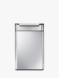 simplehuman Touch Bar Recycler, Brushed Stainless Steel, 48L