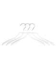 John Lewis Non-Slip Knitwear Hanger, Set of 3, White