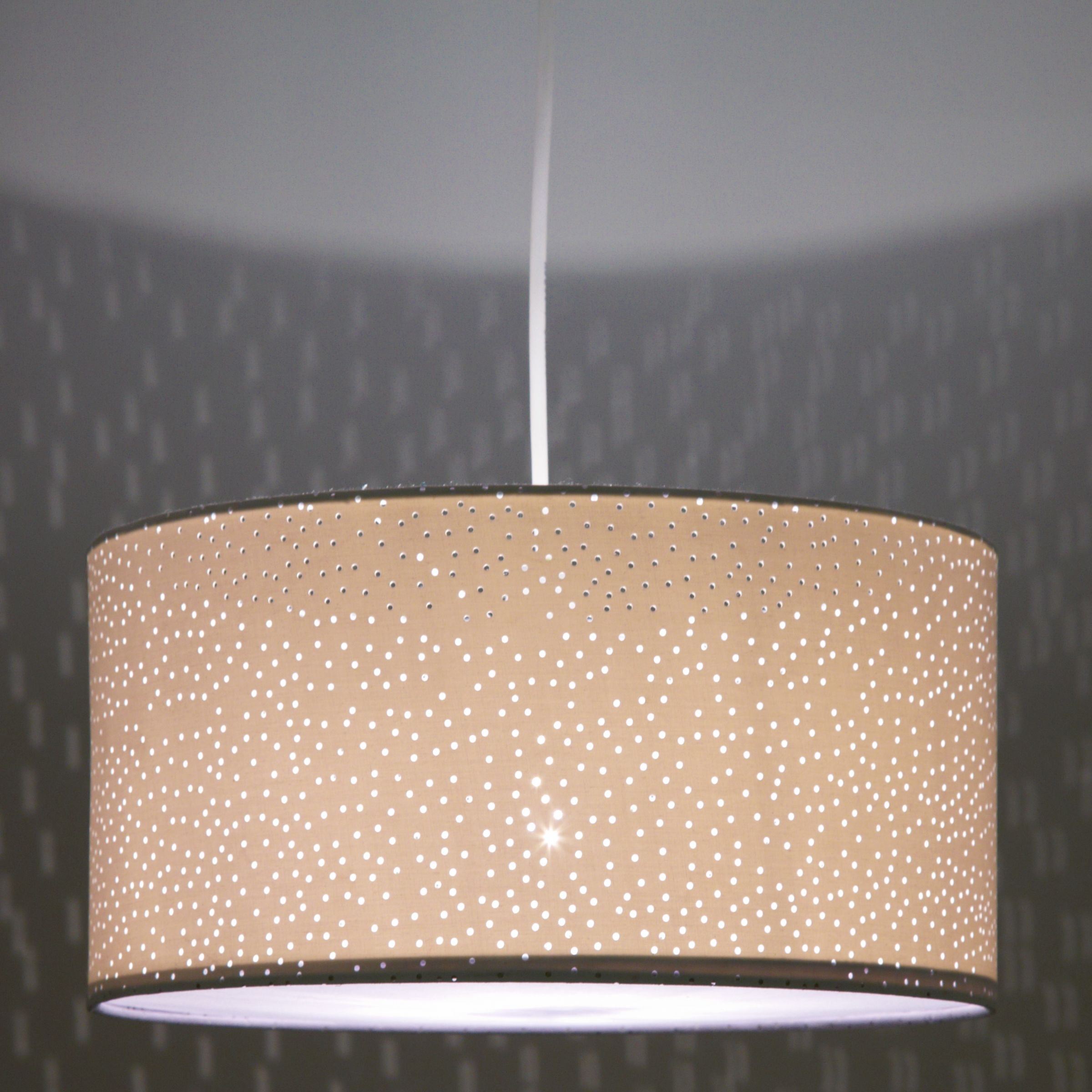 John Lewis Partners Alice Starry Sky Easy To Fit Ceiling Shade White