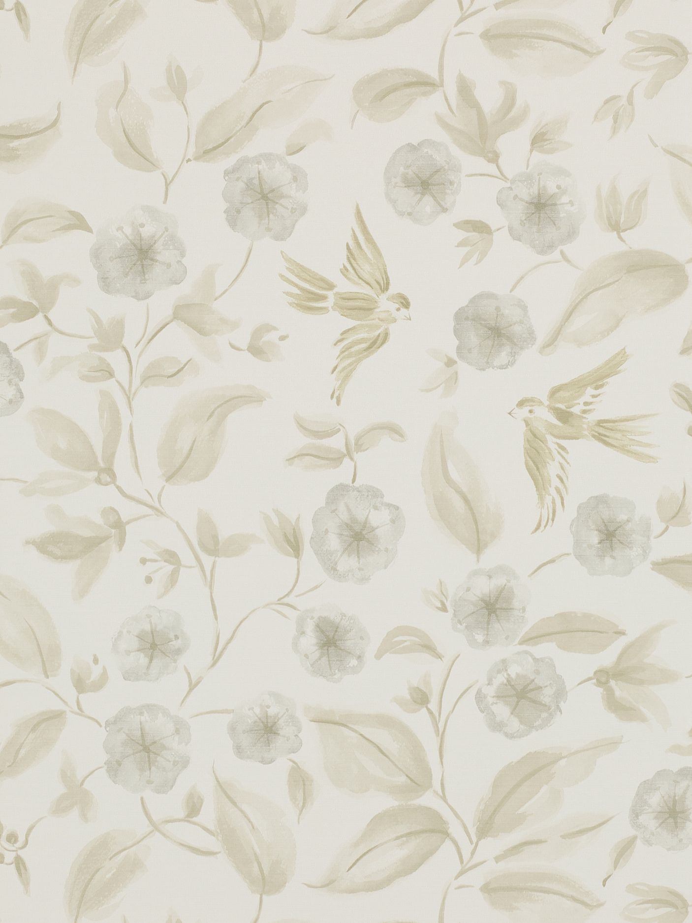 Buy Sanderson Bird Blossom Wallpaper | John Lewis