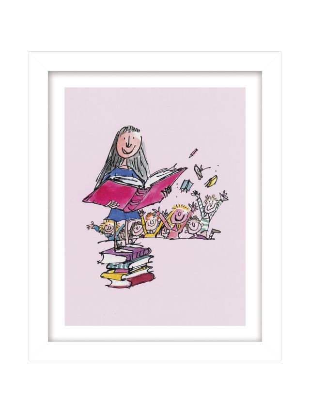 Quentin Blake - Roald Dahl, Matilda Framed Print, 38.5 x 31cm