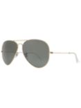 Ray-Ban RB3025 Aviator Sunglasses, Gold/Grey