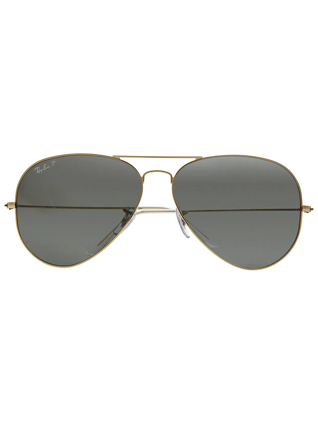 Ray-Ban RB3025 Aviator Sunglasses, Gold/Grey