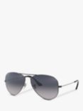 Ray-Ban RB3025 004/78 Aviator Sunglasses, Gunmetal