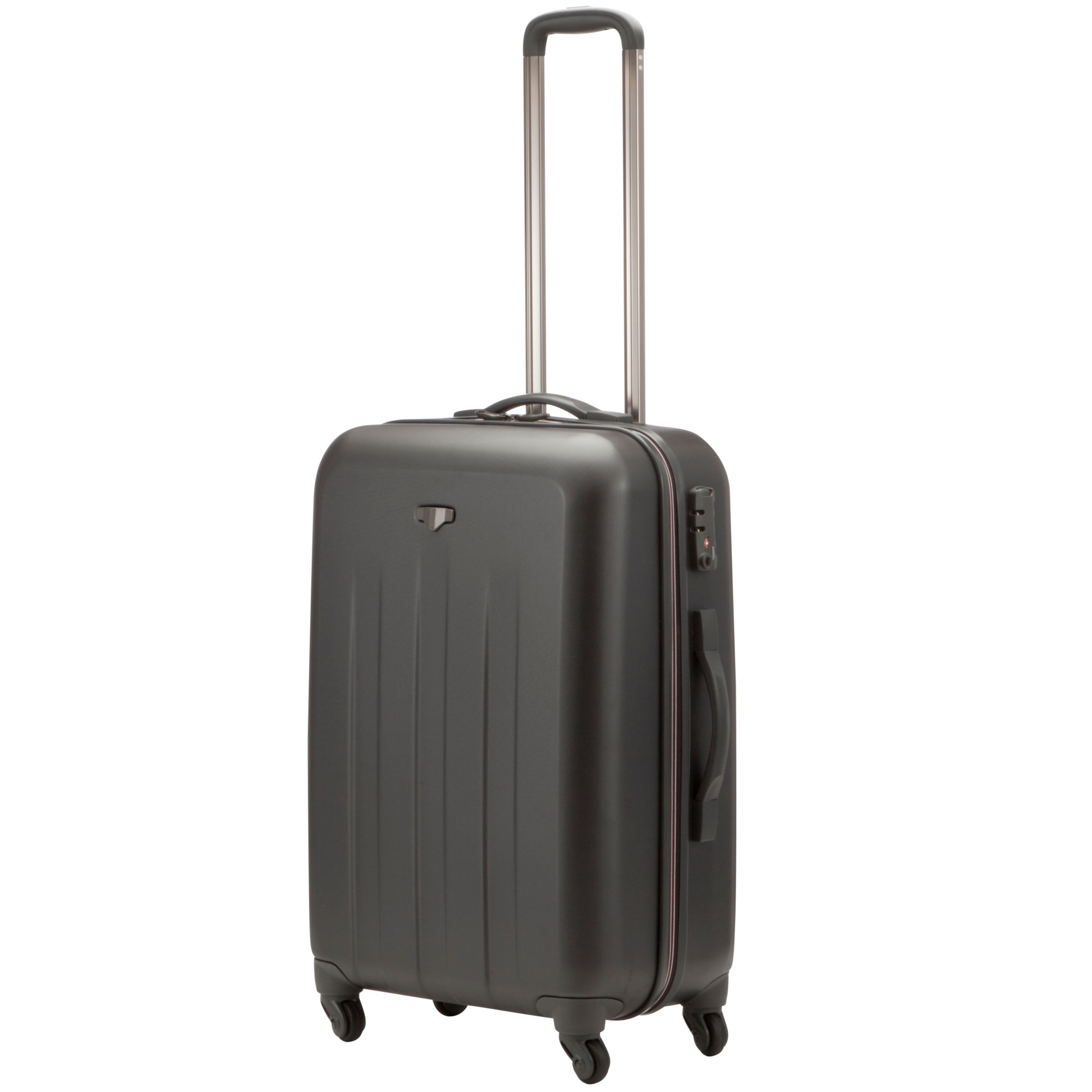 John Lewis Jupiter 4-Wheel Medium Suitcase, Graphite at John Lewis & Partners