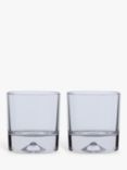 Dartington Crystal Dimple Double Old Fashioned Whiskey Glasses, Set of 2, 285ml