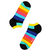 Buy Happy Socks Striped Low Socks, One Size, Multi Online at johnlewis.com