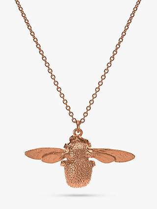 Alex Monroe 22ct Rose Gold Vermeil Bee Pendant Necklace, Rose Gold