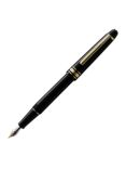 Montblanc Meisterstück Classique Fountain Pen with Piston Converter, Black