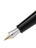 Montblanc Meisterstück Classique Fountain Pen with Piston Converter, Black