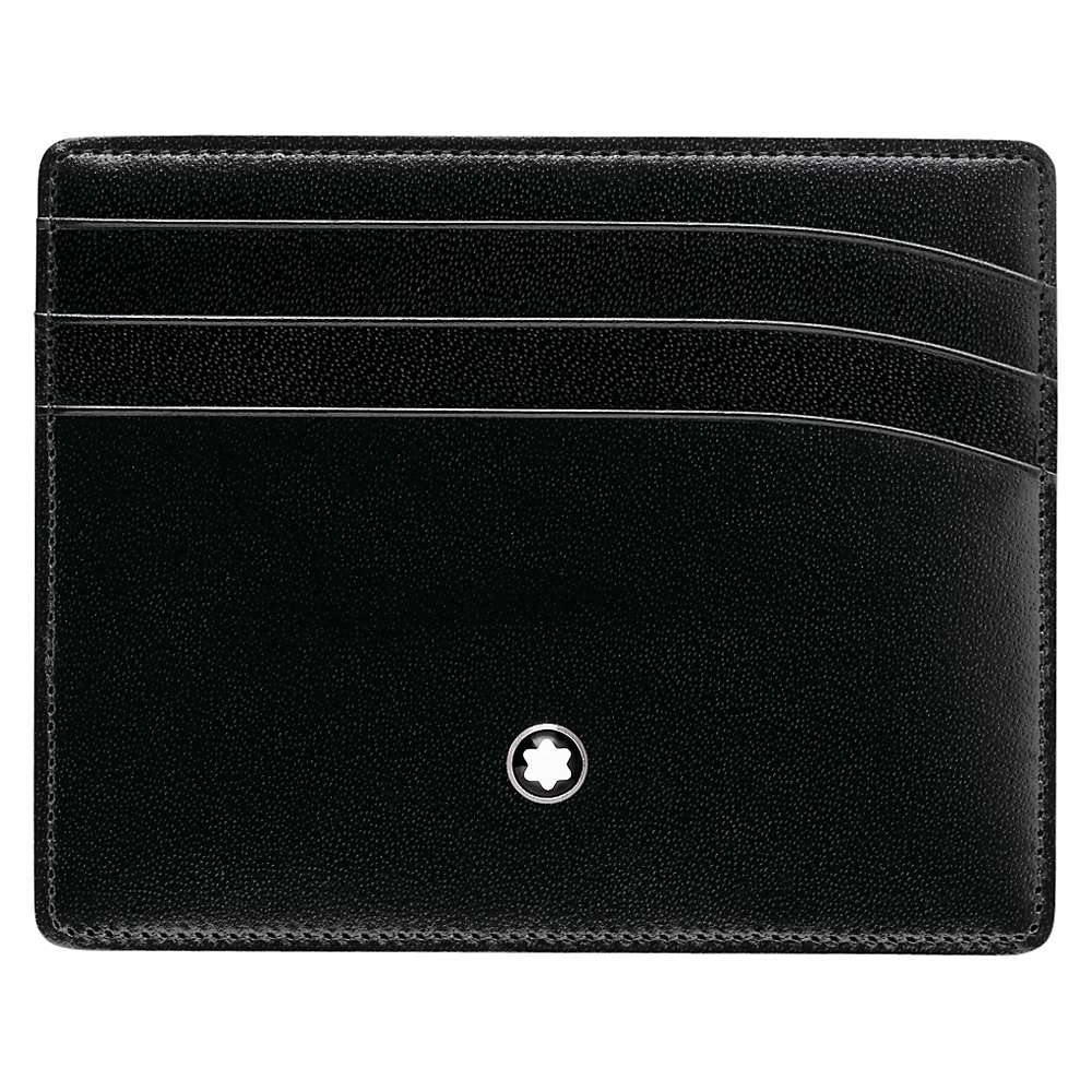 Buy Montblanc Meisterstück Leather 6 Card Wallet, Black Online at johnlewis.com