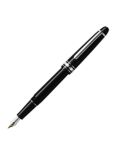 Montblanc Meisterstück Platinum Line Classique Fountain Pen with Piston Converter, Black