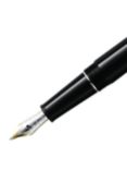 Montblanc Meisterstück Platinum Line Classique Fountain Pen with Piston Converter, Black