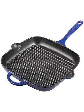 Denby Imperial Blue Cast Iron Griddle Pan