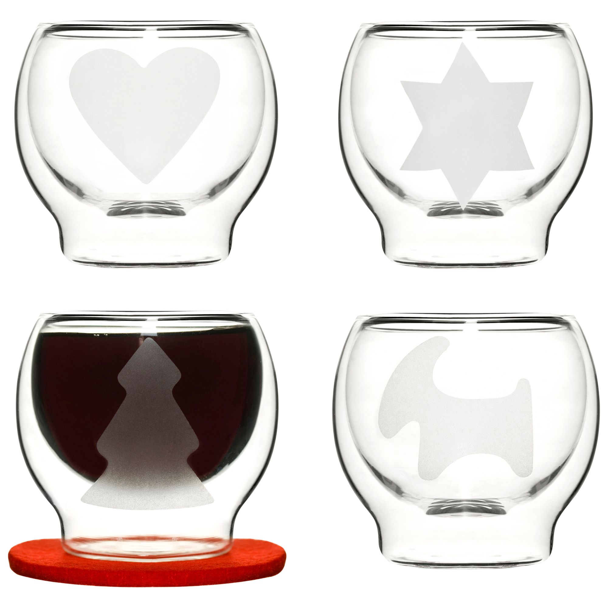 Sagaform Mulled Wine Mugs, Set of 4