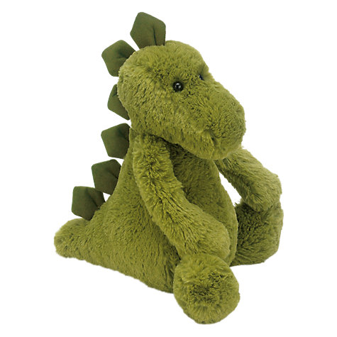 Buy Jellycat Bashful Dinosaur Soft Toy, Medium, Green | John Lewis
