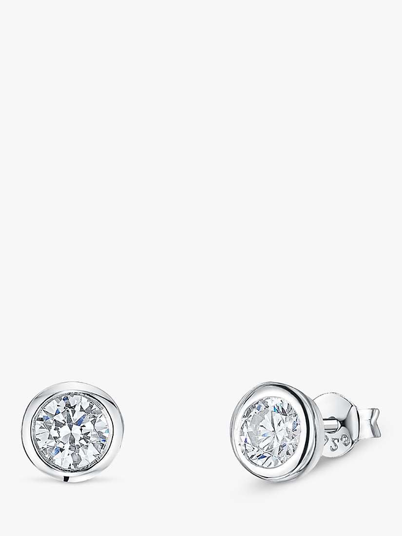 Buy Jools by Jenny Brown Round Cubic Zirconia Pod Stud Earrings Online at johnlewis.com