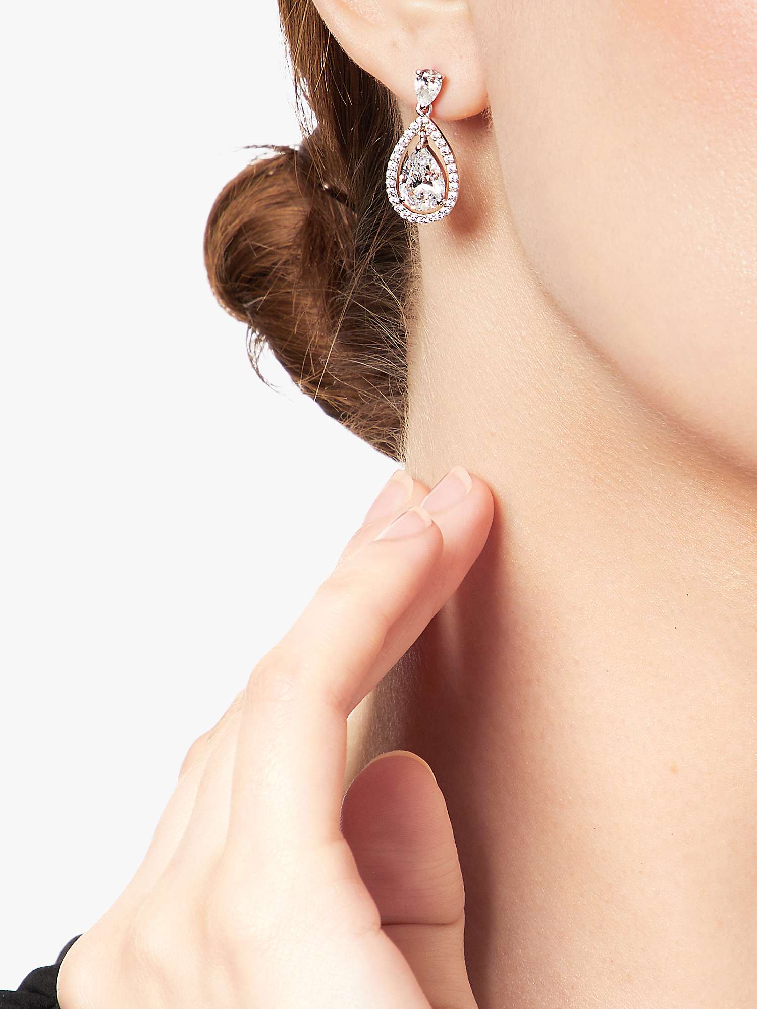 Buy Jools by Jenny Brown Pavé Surround Tear Drop Earrings Online at johnlewis.com