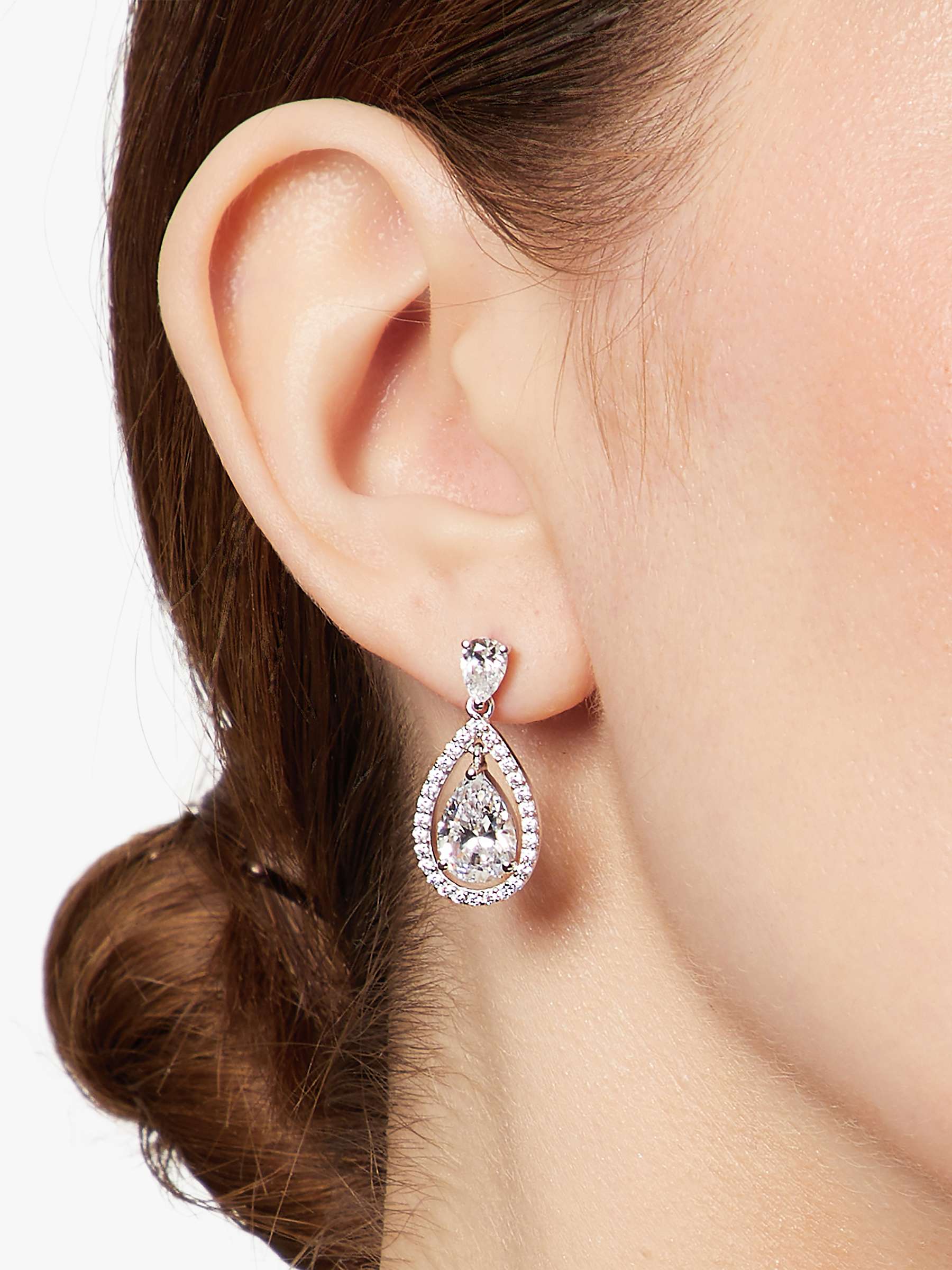 Buy Jools by Jenny Brown Pavé Surround Tear Drop Earrings Online at johnlewis.com