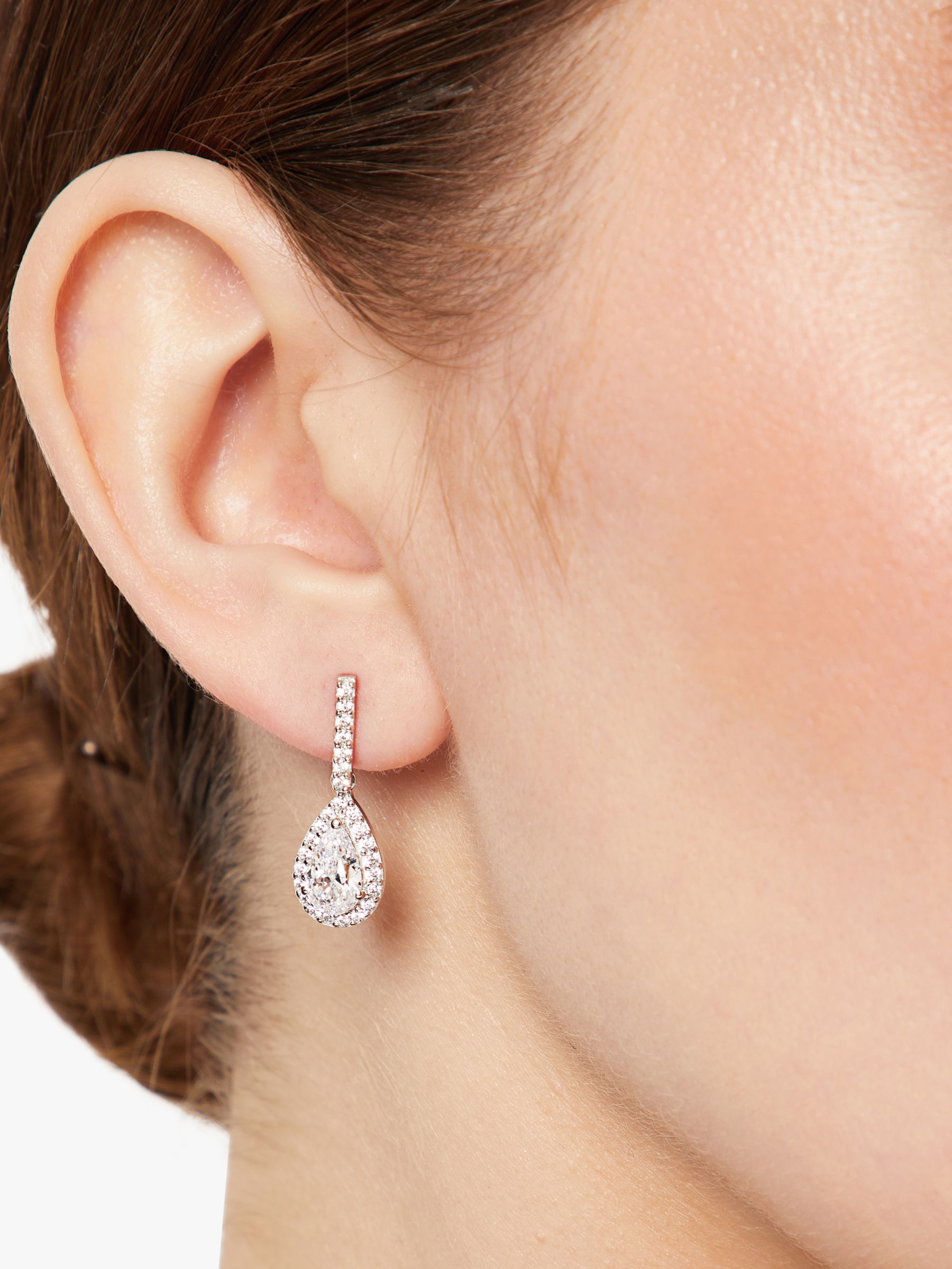 Buy Jools by Jenny Brown Pavé Set Bar and Tear Drop Earrings Online at johnlewis.com
