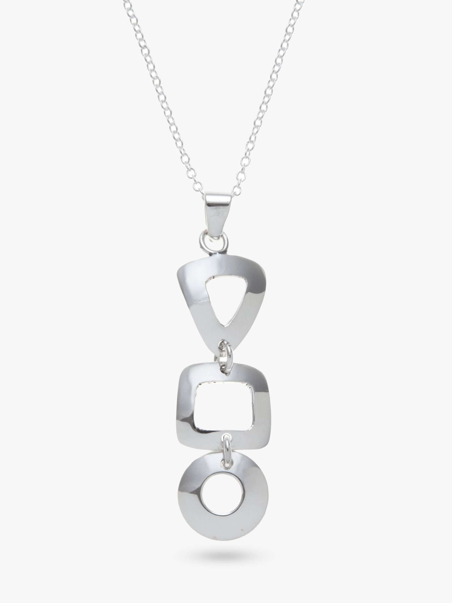 Buy Andea Sterling Silver Assorted Cut Out Pendant Necklace Online at johnlewis.com