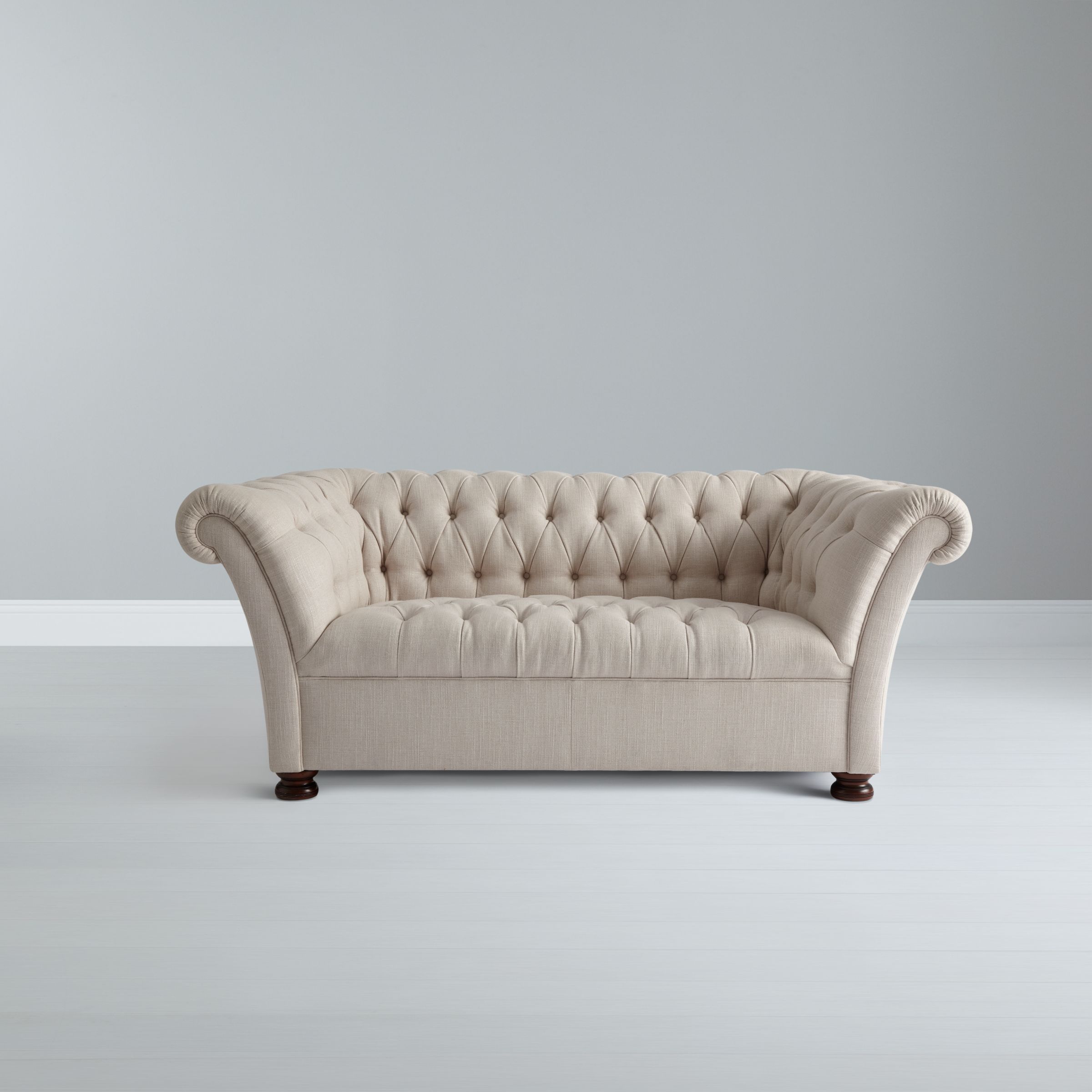 John Lewis Cambridge Large Chesterfield Sofa, Linen