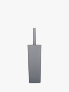 John Lewis ANYDAY Soft Touch Toilet Brush and Holder, Grey
