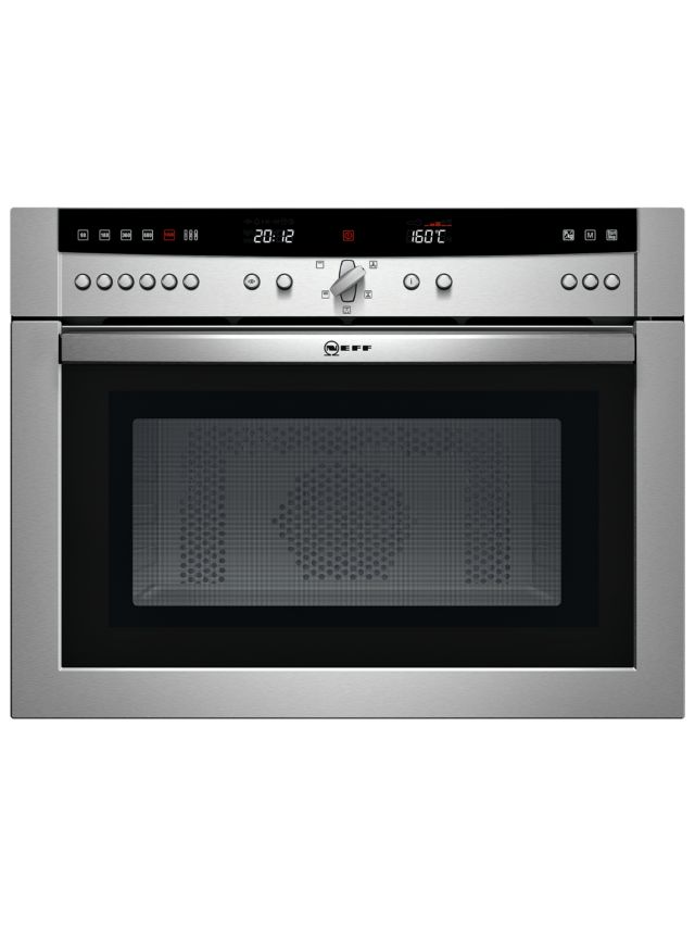 Neff C57M70 Built-In Microwave with Grill, Stainless Steel