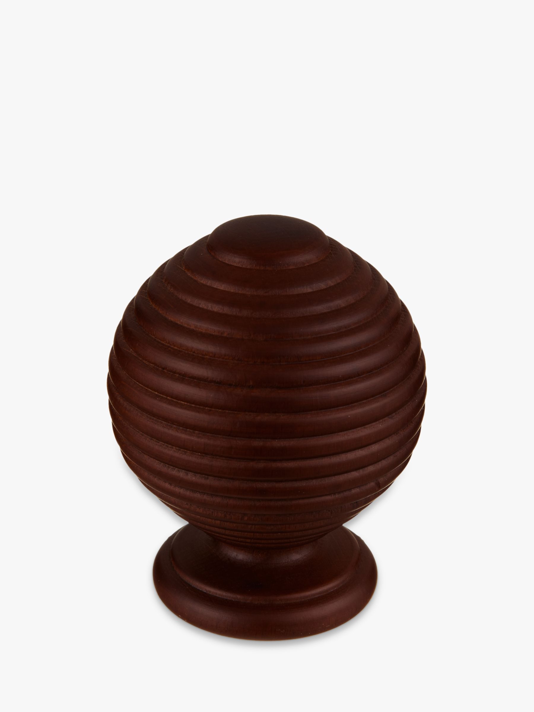 John Lewis & Partners Espresso Ribbed Ball Finial review