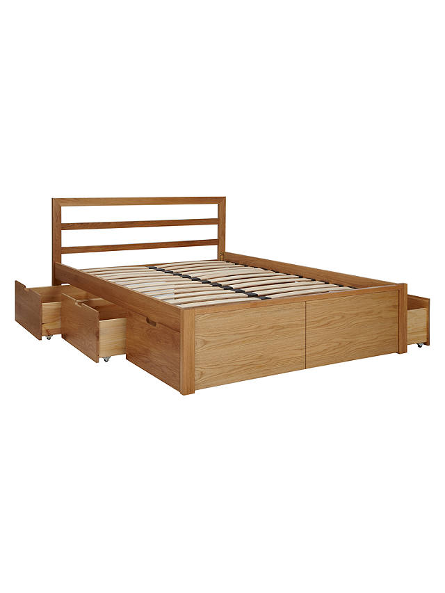 House By John Lewis Ollie Storage Bed, King Size Wooden Bed Frame With Drawers