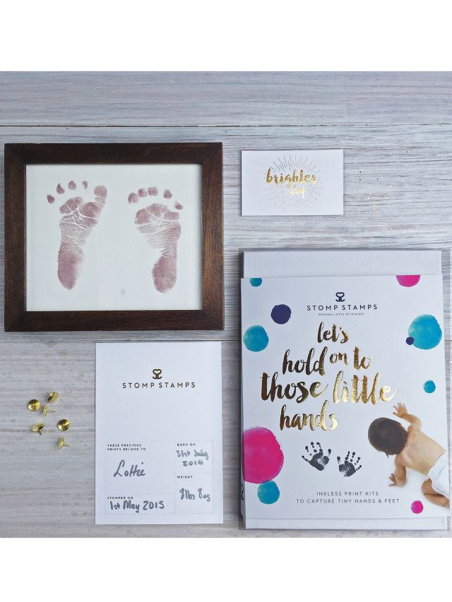 Baby Footprint Art inkless Kit Included Personalised Baby
