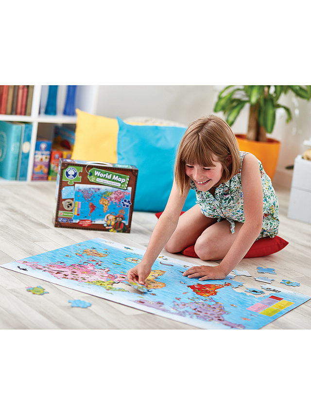 Orchard Toys World Map Jigsaw Puzzle & Poster, 150 Pieces