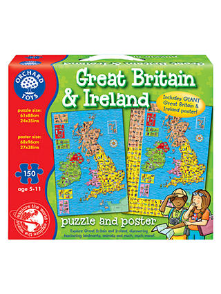 Orchard Toys Great Britain & Ireland Jigsaw Puzzle & Poster