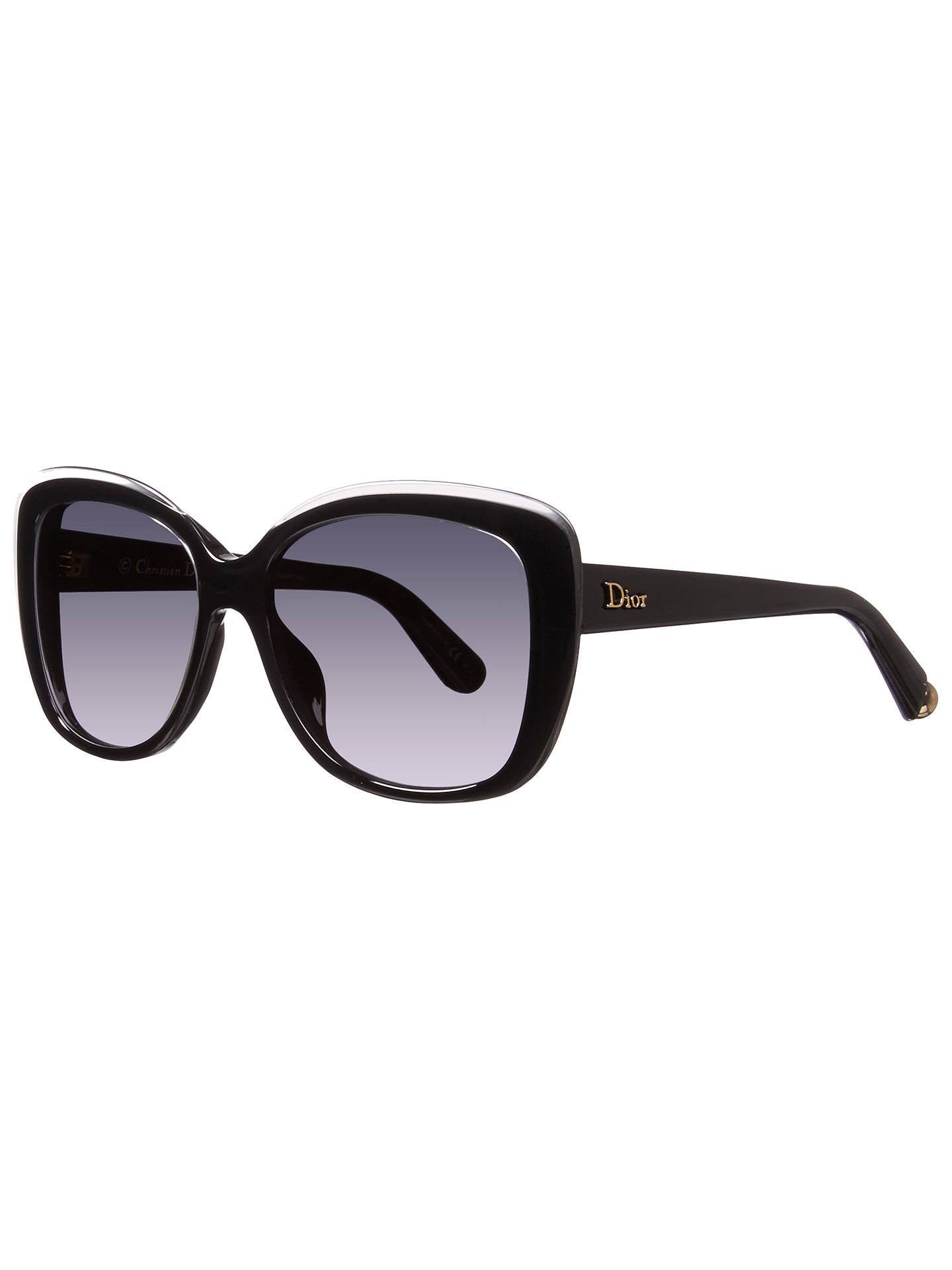 Christian Dior Diorpromesse 2 3IDHD Square Sunglasses, Black at John ...