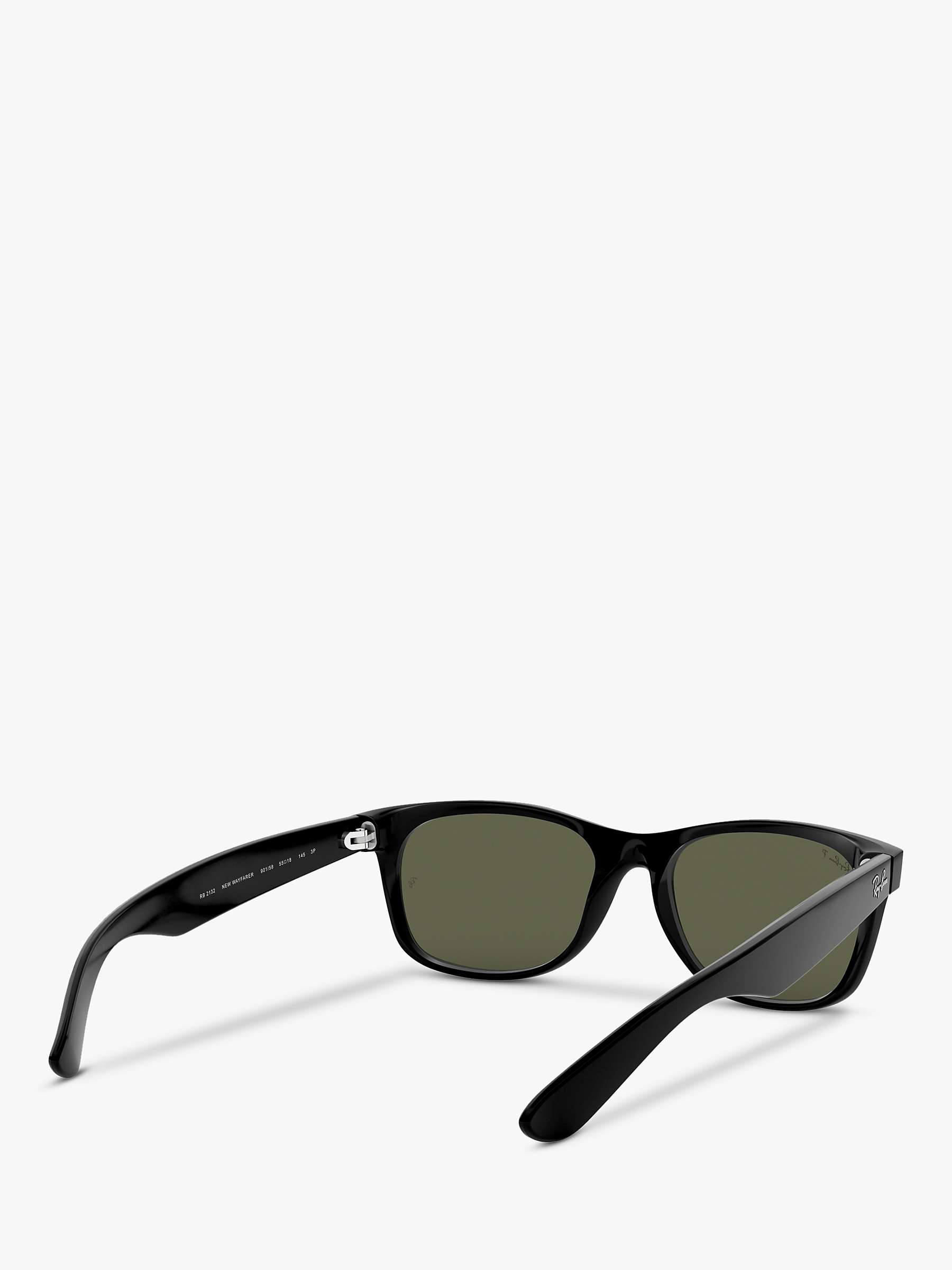 Buy Ray-Ban RB2132 Wayfarer Polarised Sunglasses, Black Online at johnlewis.com