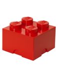 LEGO 4 Stud Storage Brick, Red