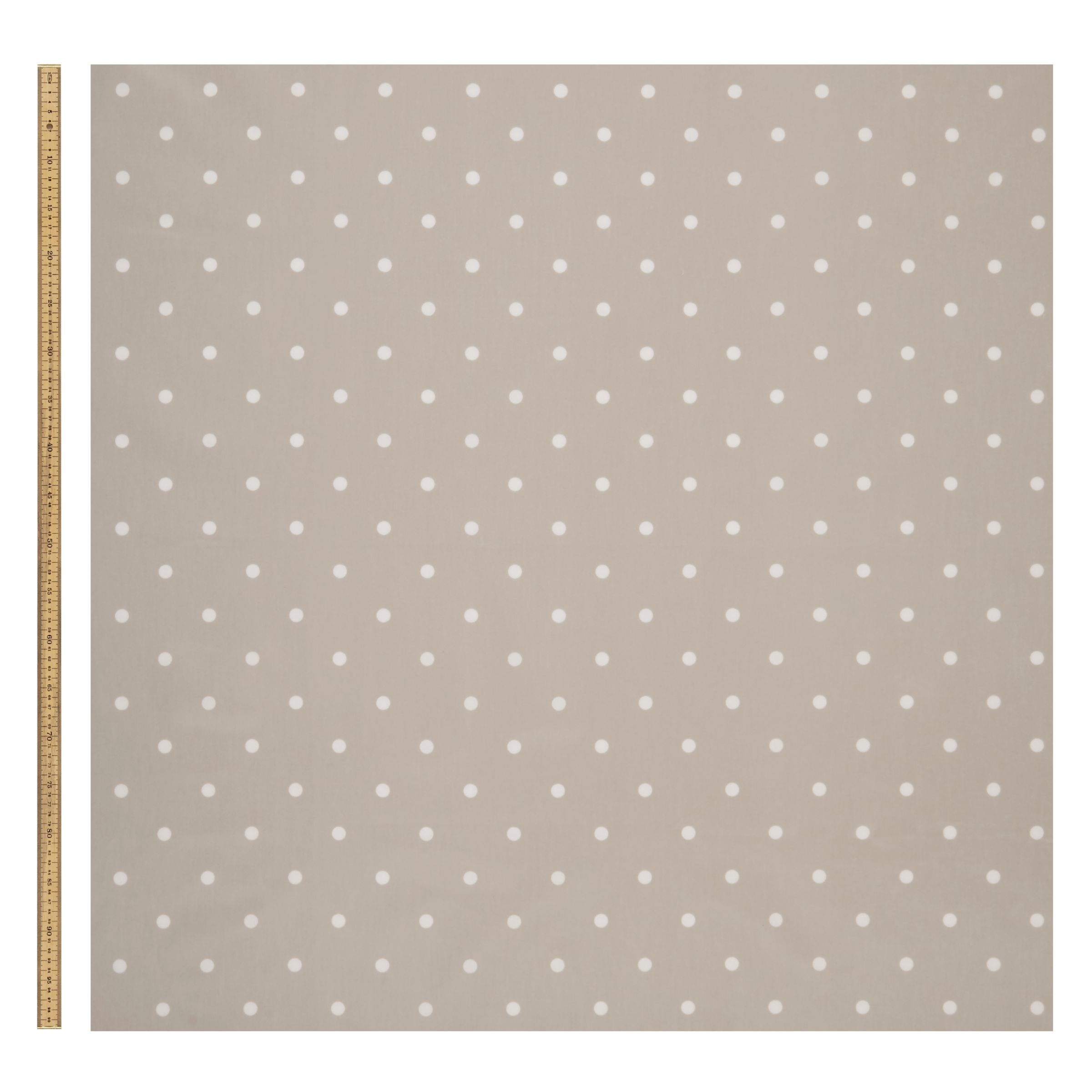 John Lewis & Partners Dots PVC Tablecloth Fabric, Pearl Grey at John ...
