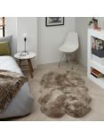 John Lewis New Sheepskin Rug Quad, Mocha