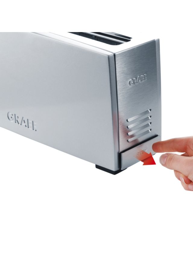 Graef Long Slot 2-Slice Toaster, Brushed Silver