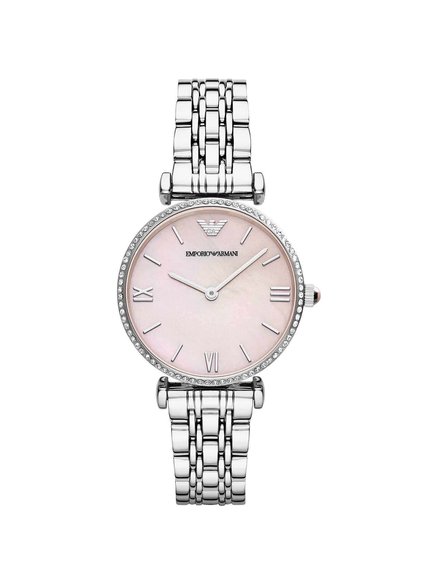 Emporio Armani AR1779 Women's Mother of Pearl Dial Bracelet Strap Watch ...