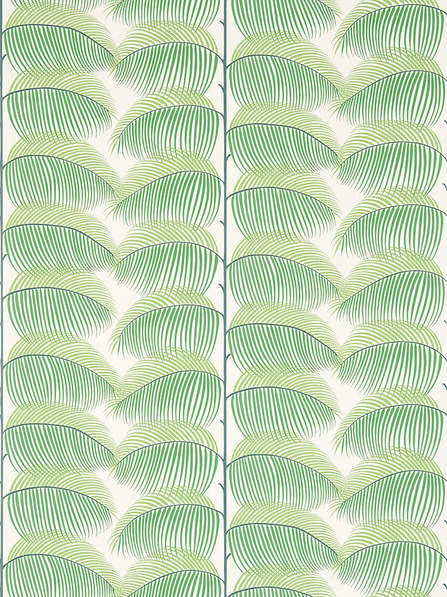 Sanderson Manila Wallpaper, Green/Ivory, DVOY213367