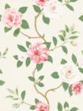 Sanderson Christabel Wallpaper, Coral/Ivory, Dvoy213374