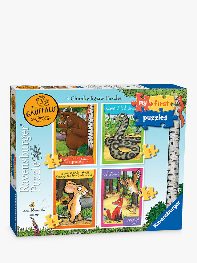 Ravensburger Gruffalo Chunky Jigsaw Puzzles, Pack of 4