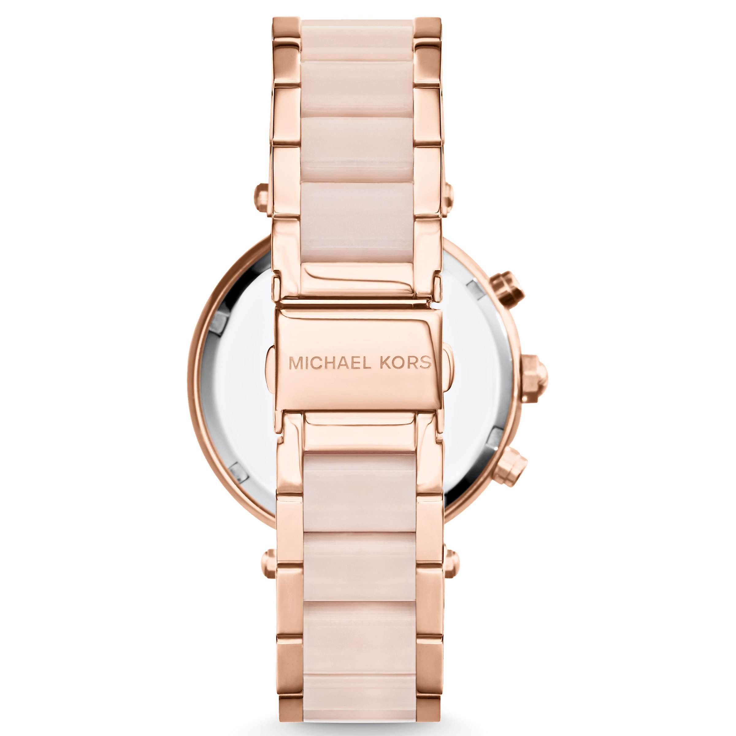 Buy Michael Kors MK5896 Women's Parker Chronograph Bracelet Strap Watch, Multi/Blush Online at johnlewis.com