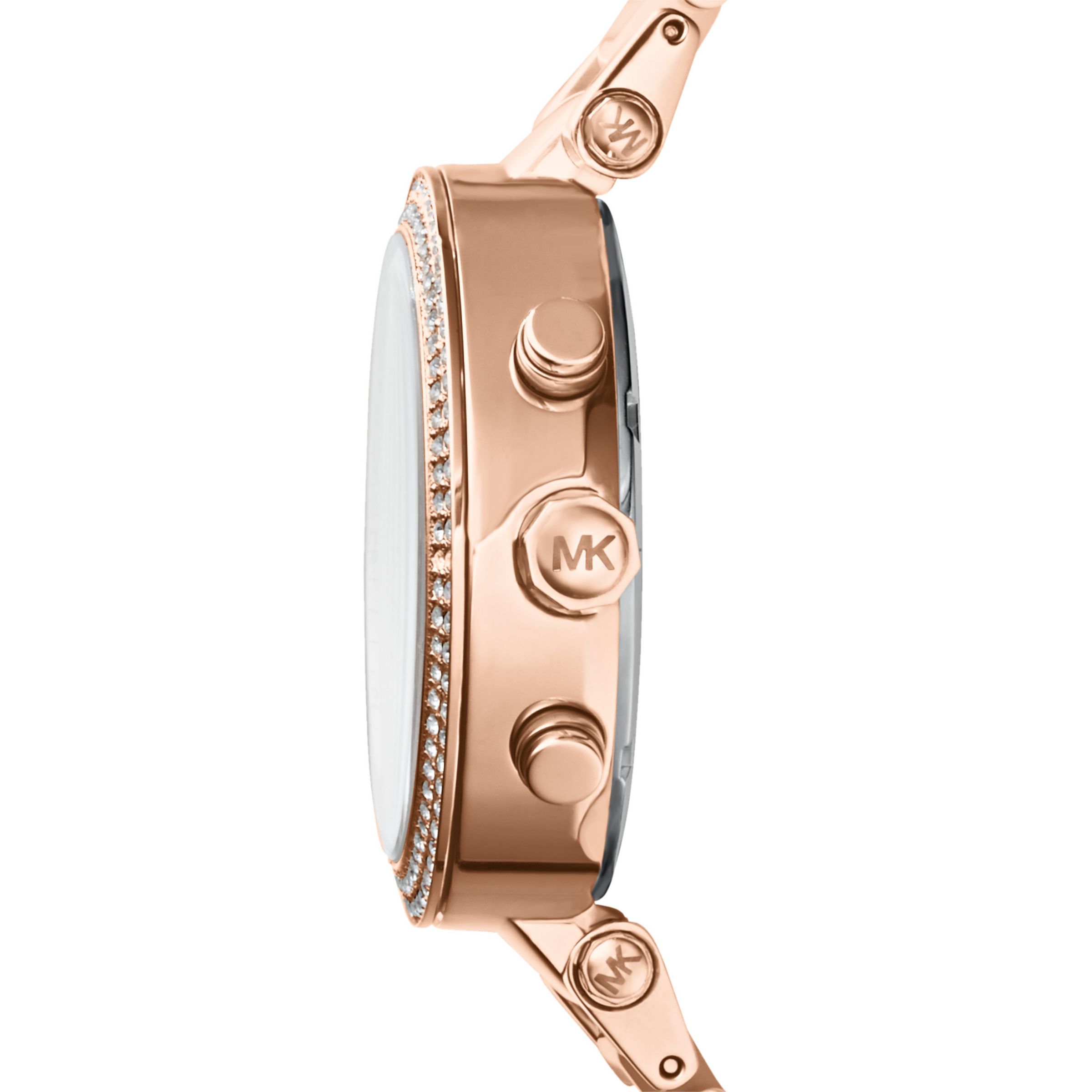Michael Kors MK5896 Women's Parker Chronograph Bracelet Strap Watch, Multi/Blush